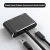 JUNSUNMAY 1080P HDMI to HDMI + VGA Converter Screen Splitter Adapter