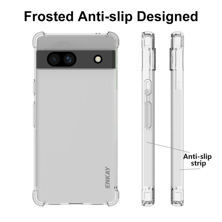 For Google Pixel 7A ENKAY Hat-Prince Clear TPU Shockproof Phone Case
