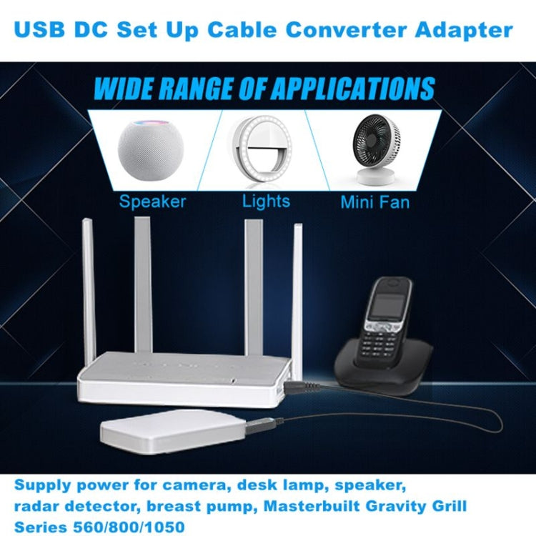 USB 5V to DC 9V 5.5mm x 2.5mm Converter Step Up Voltage Converter Power Cable with 8 Connectors, 5V to DC 9V 5.5mm x 2.5mm