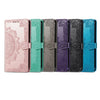 Mandala Flower Embossed Leather Phone Case, For iPhone 16 Pro, For iPhone 16