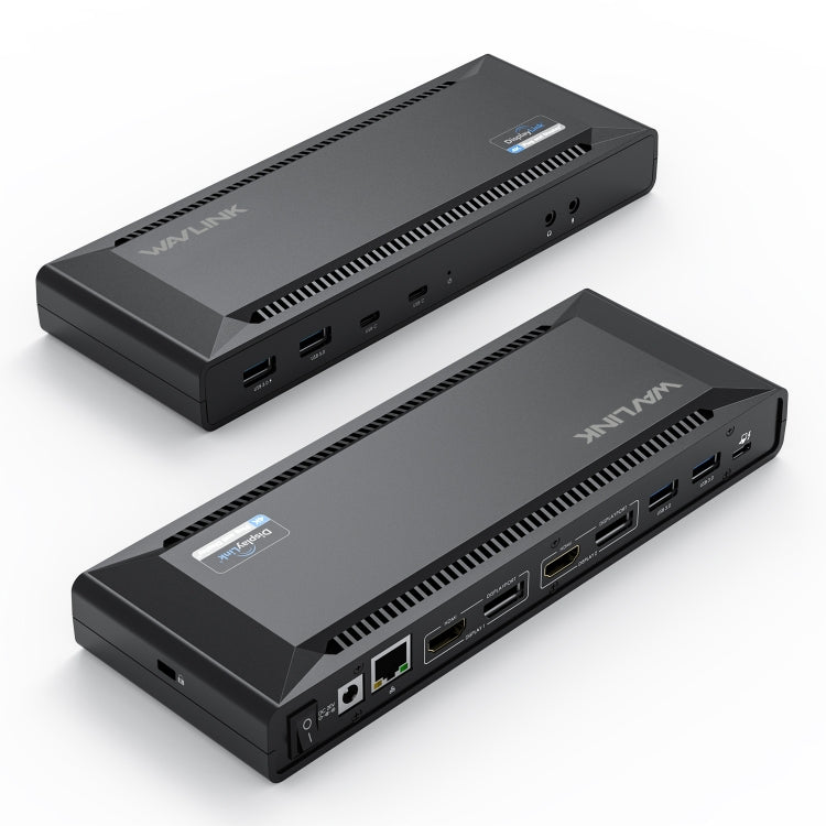 Wavlink UG69PD2 Dual 4K Fast Charging Integrated Docking Station, US Plug, EU Plug, UK Plug, AU Plug