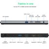 Wavlink UMD03 Triple Display Adapter Type-C Hub 12 in 1 Docking Station, UMD03