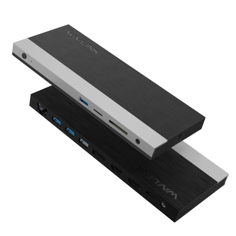 Wavlink UMD05 Display Port HDMI Port RJ45 Ethernet Triple Display MST Laptop Docking Station, US Plug, EU Plug, UK Plug, AU Plug