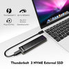 Wavlink UTE02 Thunderbolt 3 NVME M.2 Solid State Leather Metal SSD External Hard Drive Box, UTE02