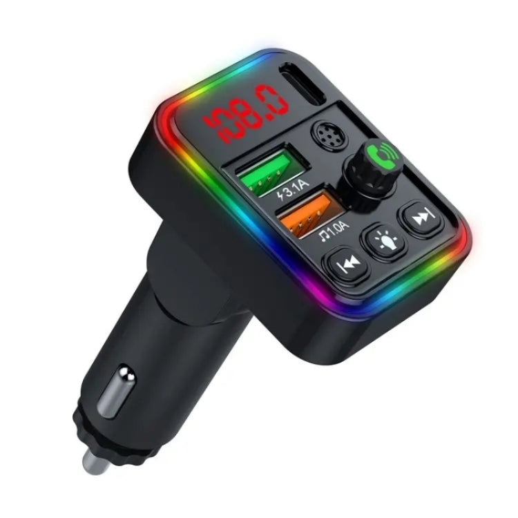 P19 Support U Disk Wireless 7-Colors LED Backlit Car MP3 Hands-Free