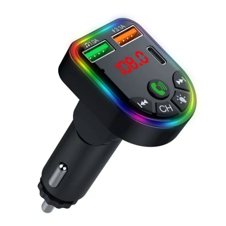 P20 Dual USB Port Car Bluetooth Hands-Free Calling Car MP3 Audio