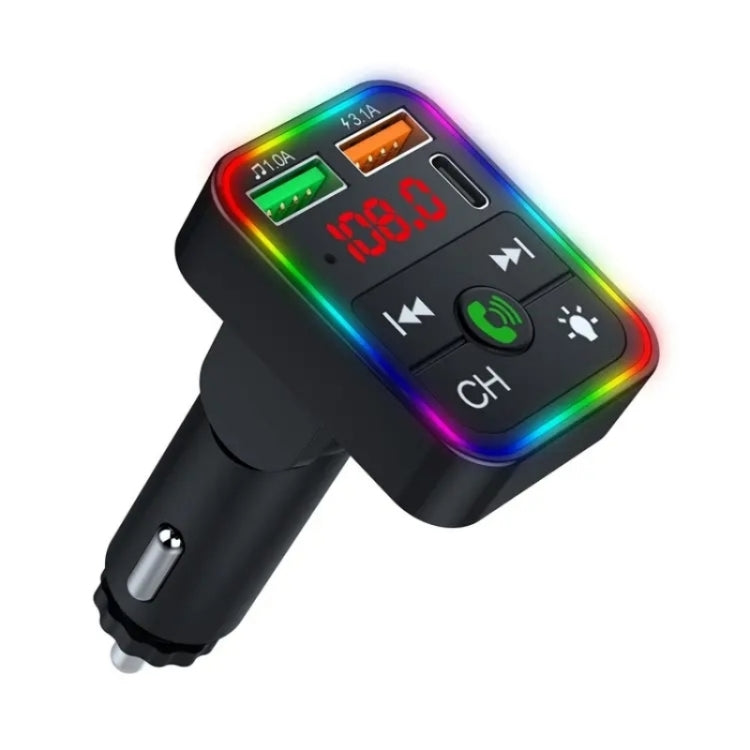 P2 Dual USB Port Cigarette Lighter Car Charger Support Bluetooth