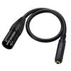 JUNSUNMAY Speaker Audio Amplifier Connection Cable, Length: 50cm, 6.35mm Female to XLR Male, 6.35mm Female to XLR Female