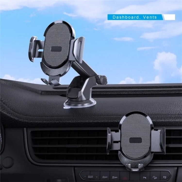 D33 With Air Vent Clip Suction Cup Base Gravity Sensing Car Phone Holder Bracket