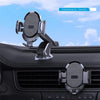 D33 With Air Vent Clip Suction Cup Base Gravity Sensing Car Phone Holder Bracket