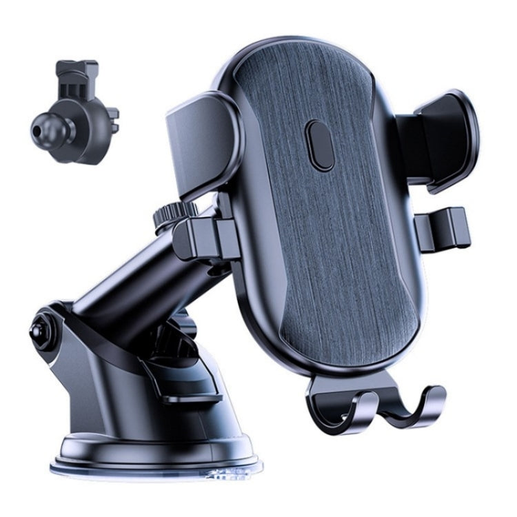 D48+105+K5 Brushed Pattern Car Dashboard Windshield Telescopic