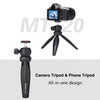 JMARY MT-20 Mini Portable 360 Degree Ball Head Selfie Stick Folding Desktop Tripod Phone Holder, MT-20
