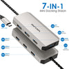 WAVLINK WL-UMD305 7 in 1 4K DP / HDMI Quard Display USB-C Hub Dock Multi-port Adapter