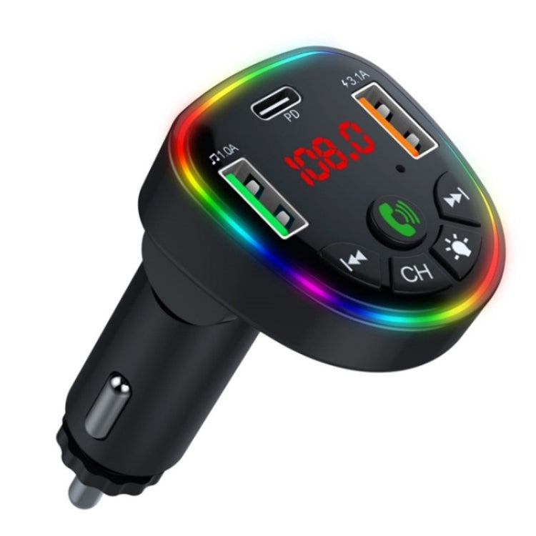 P25 Phone Dual USB Cigarette Lighter Charger Bluetooth Hands-Free Car