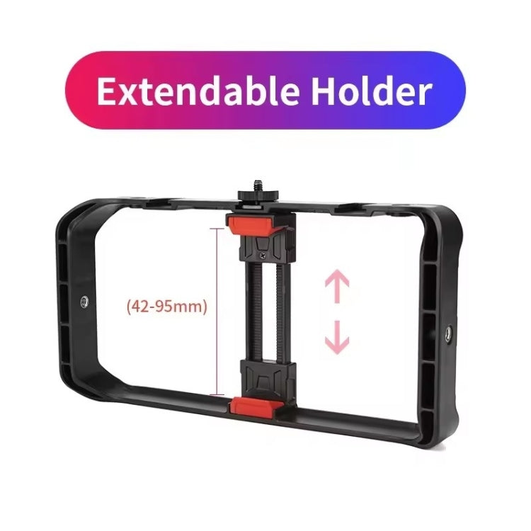JMARY MT-33 Phone Stand Tripod ABS Video Recording Vlog Mobile Phone Rig Cage, MT-33