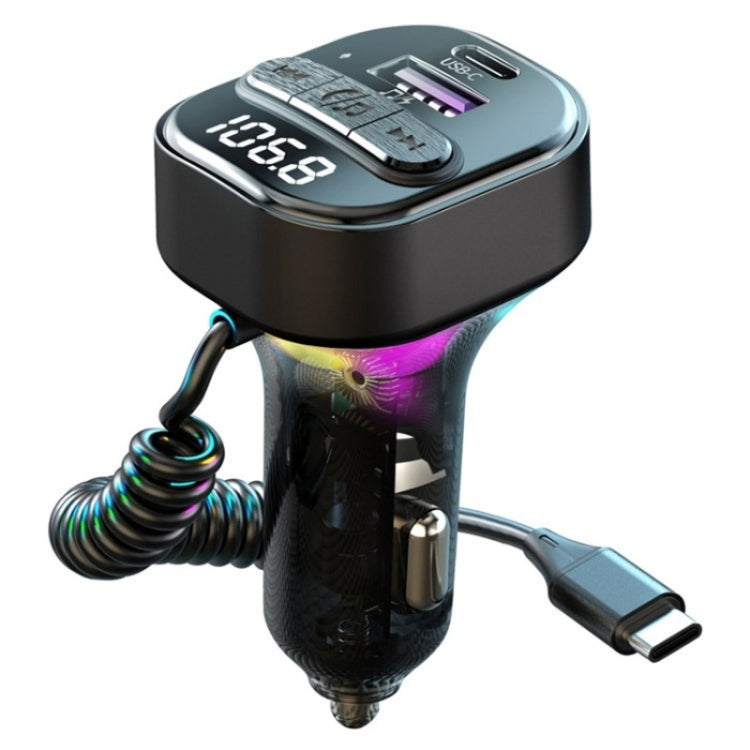 C52 Cigarette Lighter Car Charger Car FM Transmitter Bluetooth
