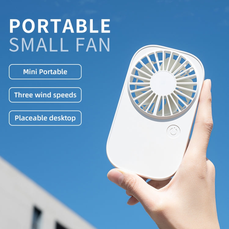 F11 Portable Rechargeable Hanging Neck Fan Cooling Handheld Fan 3 Speeds Desk Fan