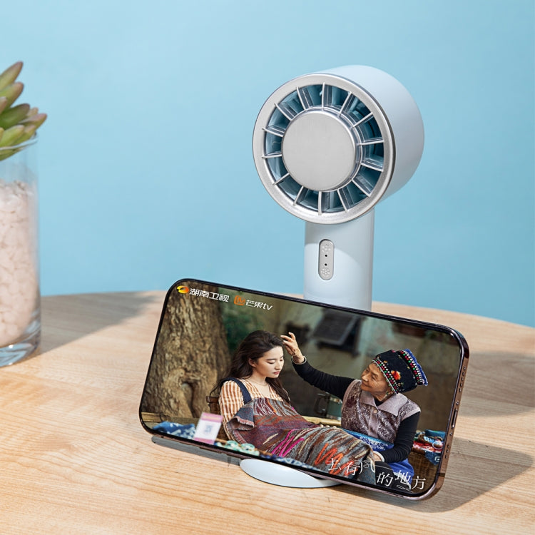 WX-633 Summer Handheld Fan 3 Speeds Semiconductor Cold Compress Desk Fan, WX-633 (White), WX-633 (Baby Blue), WX-633 (Navy Blue)