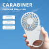 F12 3 Wind Speed Outdoor Summer Cooling Fan Hanging Buckle Mini Handheld Fan, F12 (Black), F12 (Pink), F12 (White)
