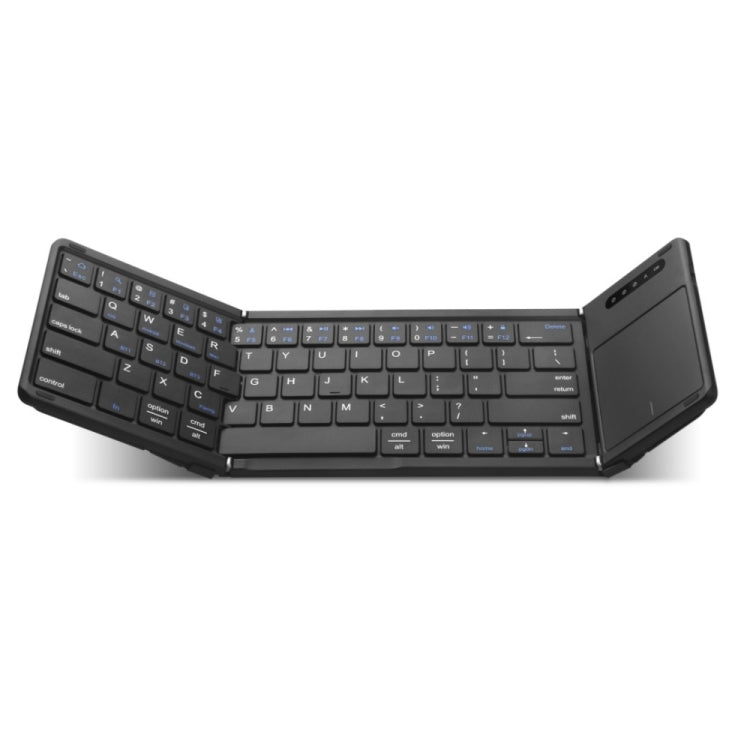 B077T With Touchpad Foldable PU Leather Wireless Bluetooth Keyboard, B077T