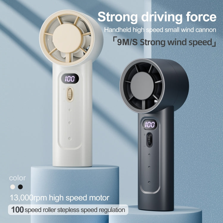 FC1 100 Wind Speed Levels Summer Cooler Desktop Fan Turbine Handheld Fan, FC1 (Black), FC1 (White)