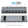 WAVLINK UH3076 5Gbps 7-port USB 3.0 Hub with Independent Switch and LED Indicator, UH3076