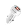 45W USB QC3.0 30W + USB 2.0 Fully Compatible Car Charger