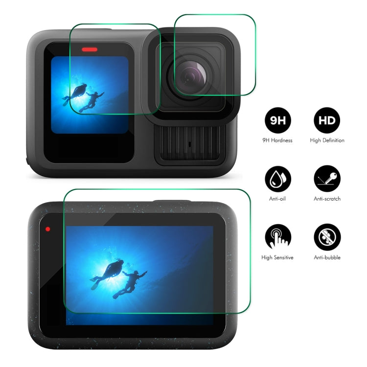 ENKAY 0.2mm 9H Tempered Glass Screen Protector Front ＆ Back Camera Film