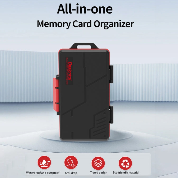 SD / TF / XQD / CF / SIM / TF Memory Card Multi-in-one Waterproof Dust-proof Storage Box