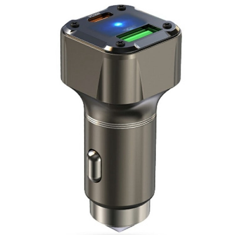 K25 Fast Charging Metal Window Breaker Car Charger Adapter PD 30W