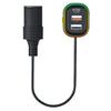 YQ9 12-24V Vehicles Type-C and Dual USB Car Front Rear Seat Cigarette