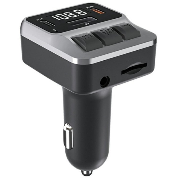 C65 Dual Type-C Port PD 30W Fast Charging Adapter Car Bluetooth FM