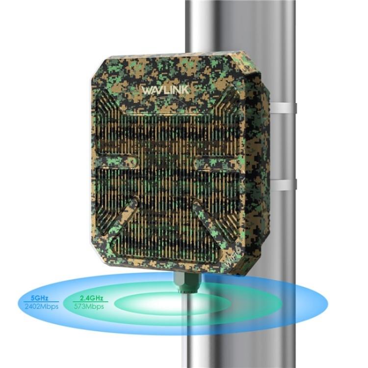 WAVLINK WN573HP3 Built-In 12dBi Directional Antenna Outdoor AX3000 Dual Band Repeater, US Plug, EU Plug, UK Plug, AU Plug