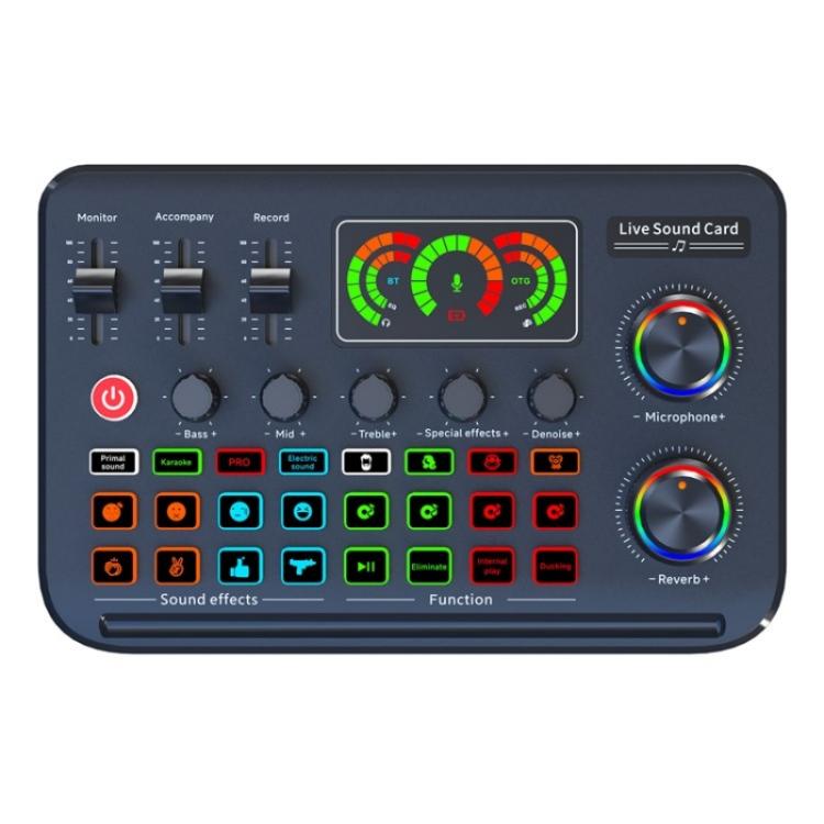 F996 Max Live Streaming / Gaming / Singing Audio Mixer USB Microphone Sound Card, F996 Max