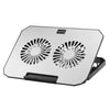 N22 Dual USB Ports Adjustable Laptop Stand Portable Cooling Pad with Phone Holder, N22