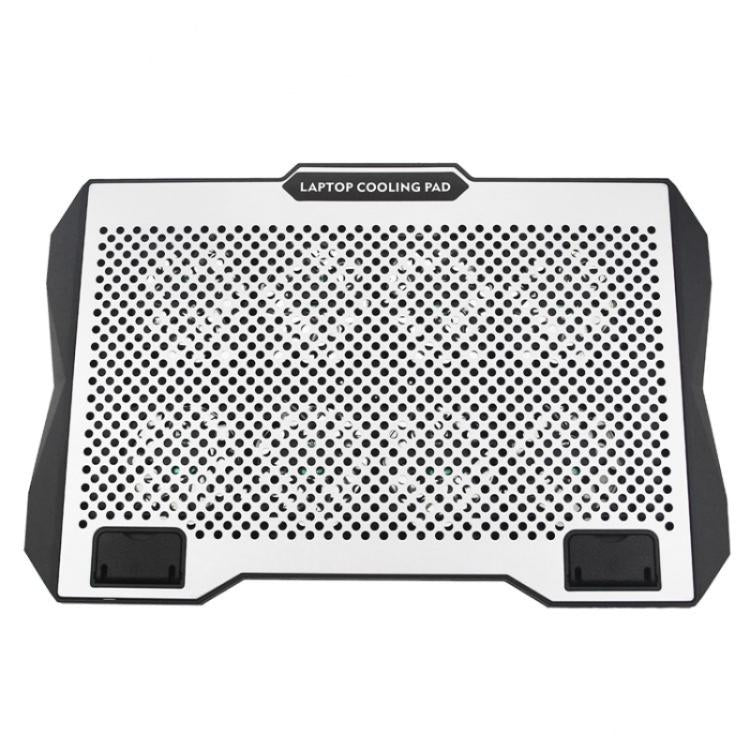 S608 RGB Light 8 Silent Fans Adjustable Height Stand Laptop Cooling Pad with Phone Holder