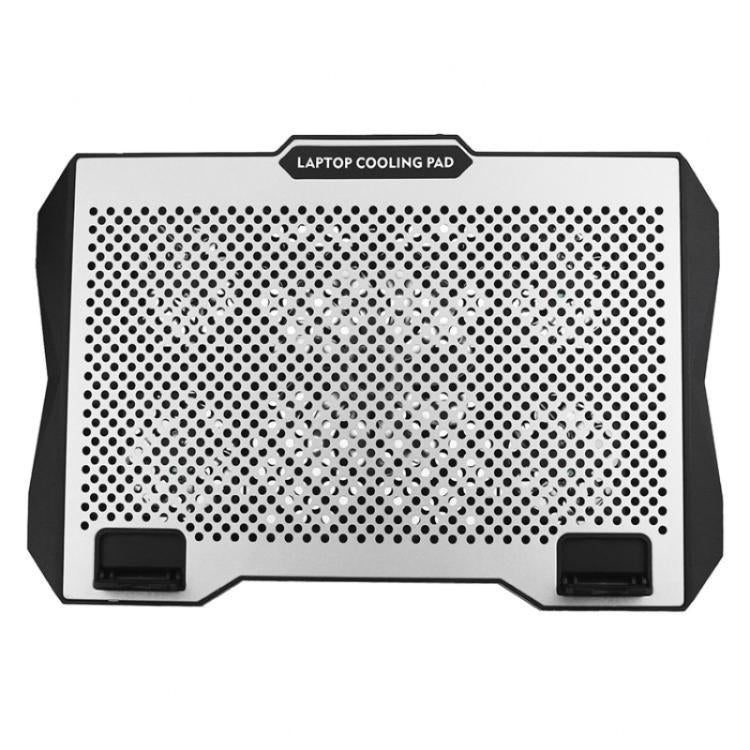 S605 RGB Light 5 Silent Fans Adjustable Height Stand Gaming Laptop Cooling Pad