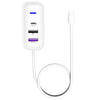 Y3 Car Rear Seat Charger Type-C and Dual USB Fast Charging Adapter