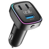 GE13 With Colorful Ambient Light Voltage Display 3-Port Fast Charging