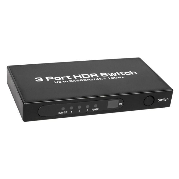 Q8-3 For Gaming Consoles PC TV Box Ultra Thin 3x1 HDMI 2.1 Switch 8K 60Hz Adapter