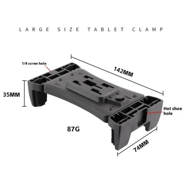 F088 Hot Shoe Mount Large Tablet Clamp Multi-Function Universal Phone Tablet Holder, F088