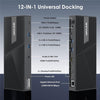 WAVLINK UG69PD24 12-in-1 PD 100W Charging Displaylink Docking Station For Thunderbolt 4 / 3, UG69PD24