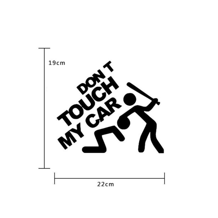 Car Sticker Window Decal, 22x19cm Black, 22x19cm White