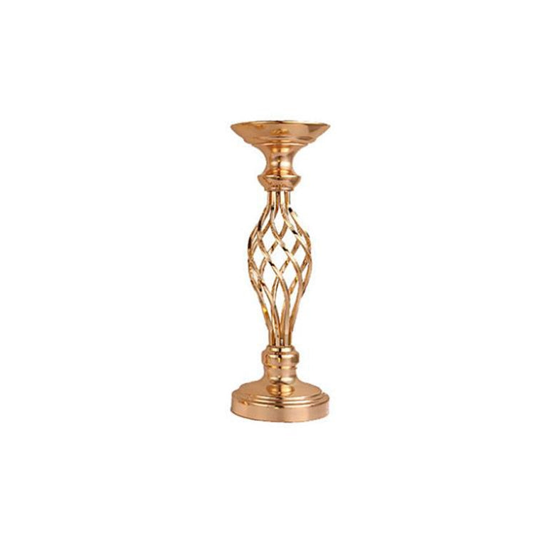 Gold Plated Wrought Iron Candlestick Window Wedding Props Decoration, 40cm, 48cm, 54cm