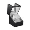 Leather Single Watch Box Electric Motor Watch Shaker Automatic Watch Shaker ，US Plug, Single, Black Leather, Single, Brown Leather
