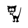 10 PCS Cat Pattern Car Styling Sticker Reflective Waterproof Vinyl Funny Car Sticker, Size: 13×11cm, Cat  13×11cm