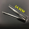 Stainless Steel Light Body Small Sugar Clip Cube Sugar Clip Thickened Ice Clip, Specification:9 Inches Black Handle, Stainless Steel 5 Inches, Stainless Steel 7 Inches, Stainless Steel 9 Inches, 6 Inches Black Handle, 7 Inches Black Handle�������������...