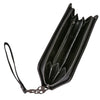 Women Metal Skull Wallet Card Leather Wristlet Handbags, Metal Skull Wallet