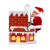 Climbing Wall Climbing Chimney Santa Doll with Music Electric Toy Christmas Gifts, Chimney Santa Doll