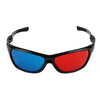 2 PCS Universal 3D Plastic Glasses Black Frame 3D Visoin Glass For Dimensional Anaglyph Movie Game DVD Video, 2 PCS Universal
